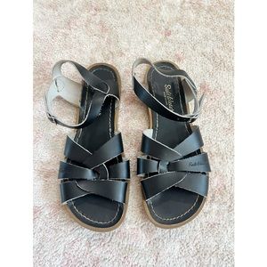 Black Salt Water Sandals